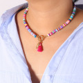 New Arrival Jewelry Bohemian Conch Colorful Tassel Choker Chain Necklace